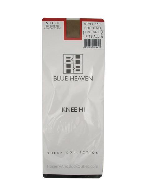 Blue Heaven Womens Silky Sheer Control Top Reinforced Toe